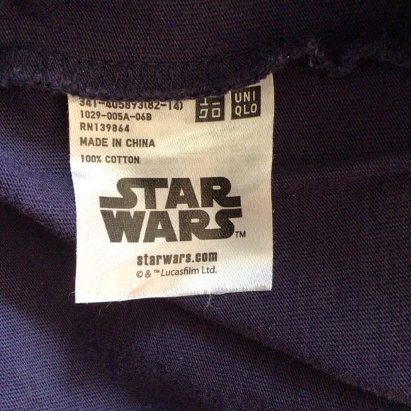Uniqlo Star Wars Praetorian Guards Navy Blue Short Sleeve Top - Size XS - Picture 7 of 8